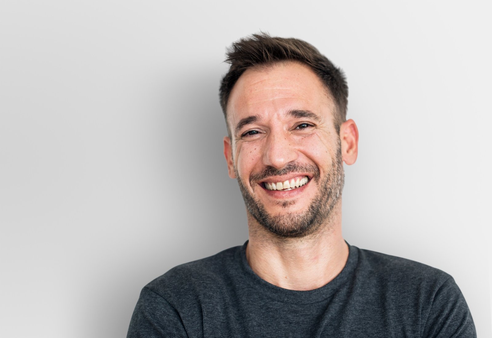 Handsome Guy Happiness Face Expression Concept